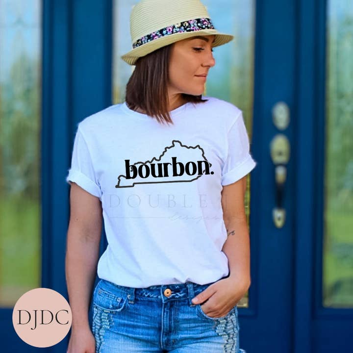 Kentucky Bourbon Graphic Tee for wholesale by Double J Designs Co.