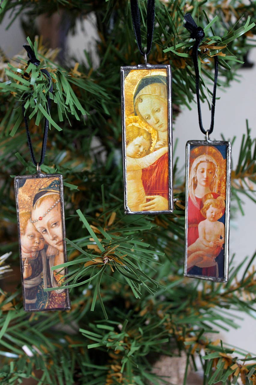 Homestyle Charlie - Wholesale Ornament Set - Madonna and Child Ornaments: Set of 3 misc3