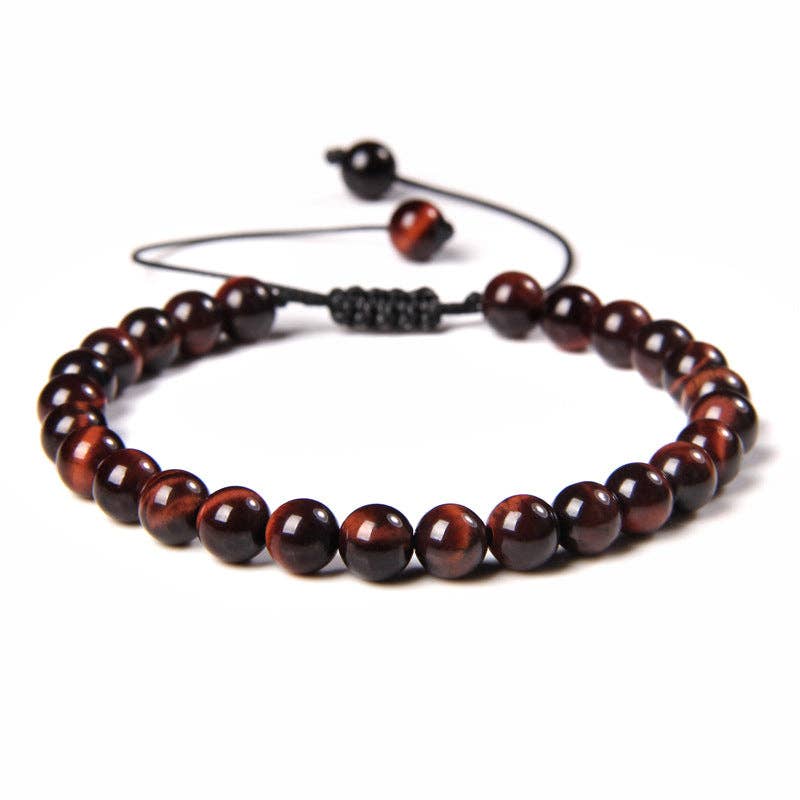Mio Queena – wholesale Beaded bracelet – 6mm Natural Stone Hand Woven Stretch Bracelets14
