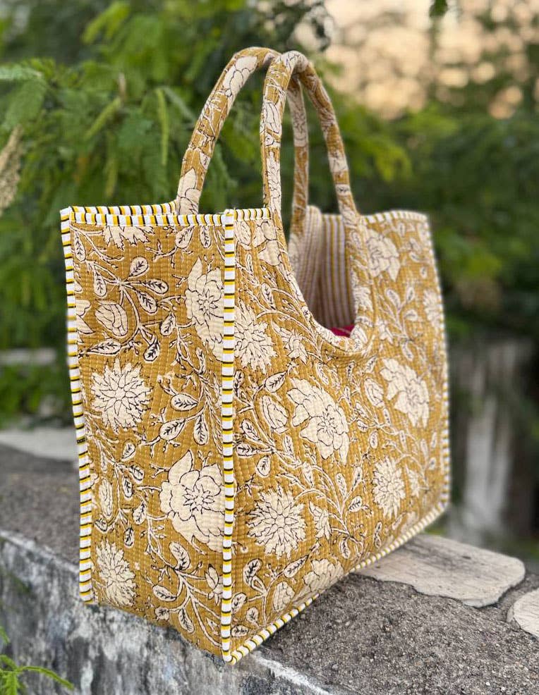 bhavnas boutique - Wholesale Tote Bag - Women's - EcoChic Cotton Quilted Bag Handbag Women's Handbags Tote Bag