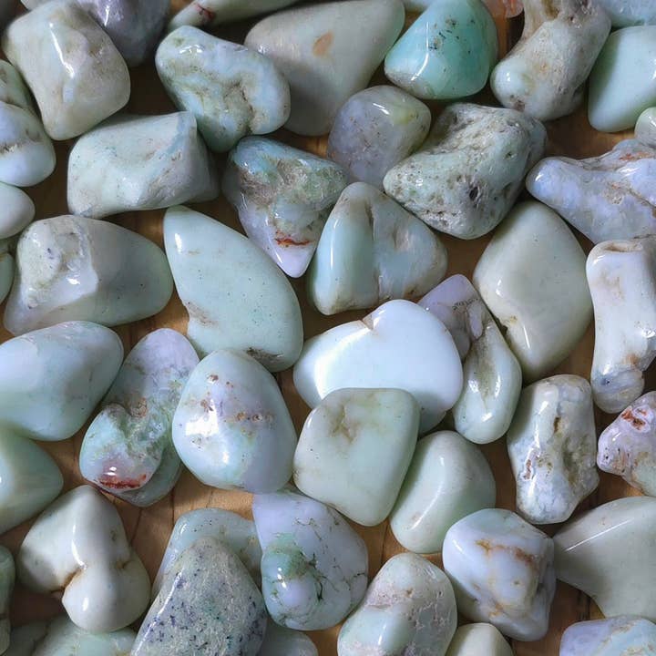 Chrysoprase Tumble - 1-6 LB Lots for wholesale by Jensen Rocks