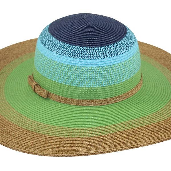 Jeanne Simmons Accessories - Wholesale Straw Hat - Women's - 8535 Multi Color Hat Spring