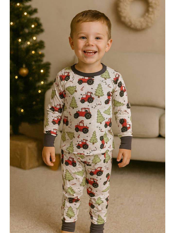 Mommy & Wren - Wholesale Sleepwear Set - Kids - Christmas Truck Set
