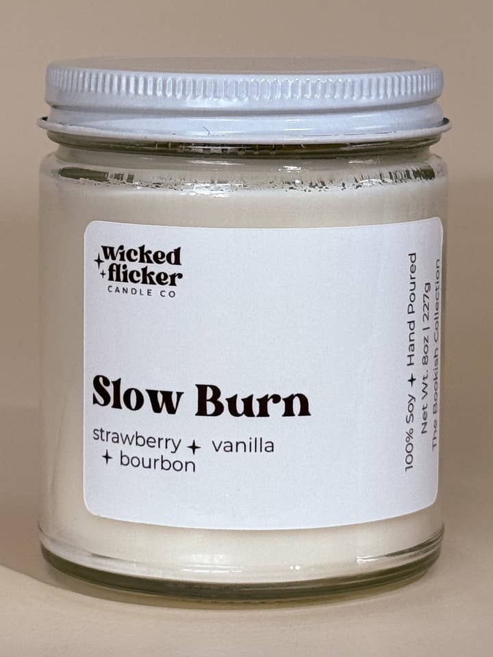 Langsom Brænding 8oz Sojalys for engroshandel hos Wicked Flicker Candle Co.