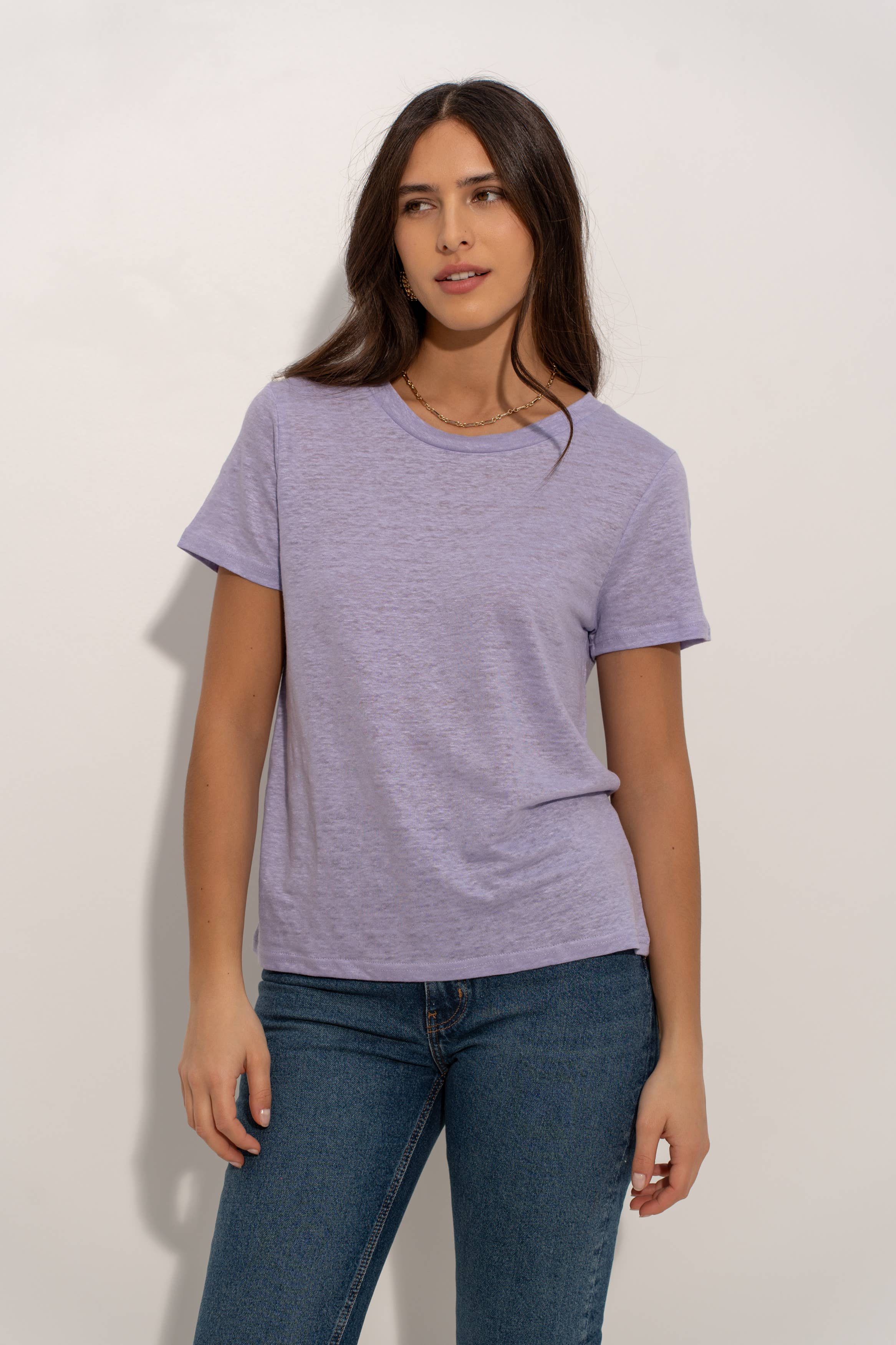 jw.atelier - Vente T-shirt – femme - T-shirt col rond en lin 22