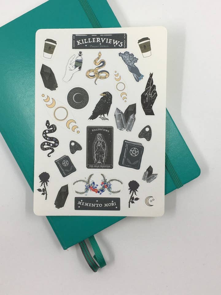 Celestial Witch Planner sticker sheet for bullet journal kit and planner- witchcraft Wiccan celestial for wholesale by Killerviews