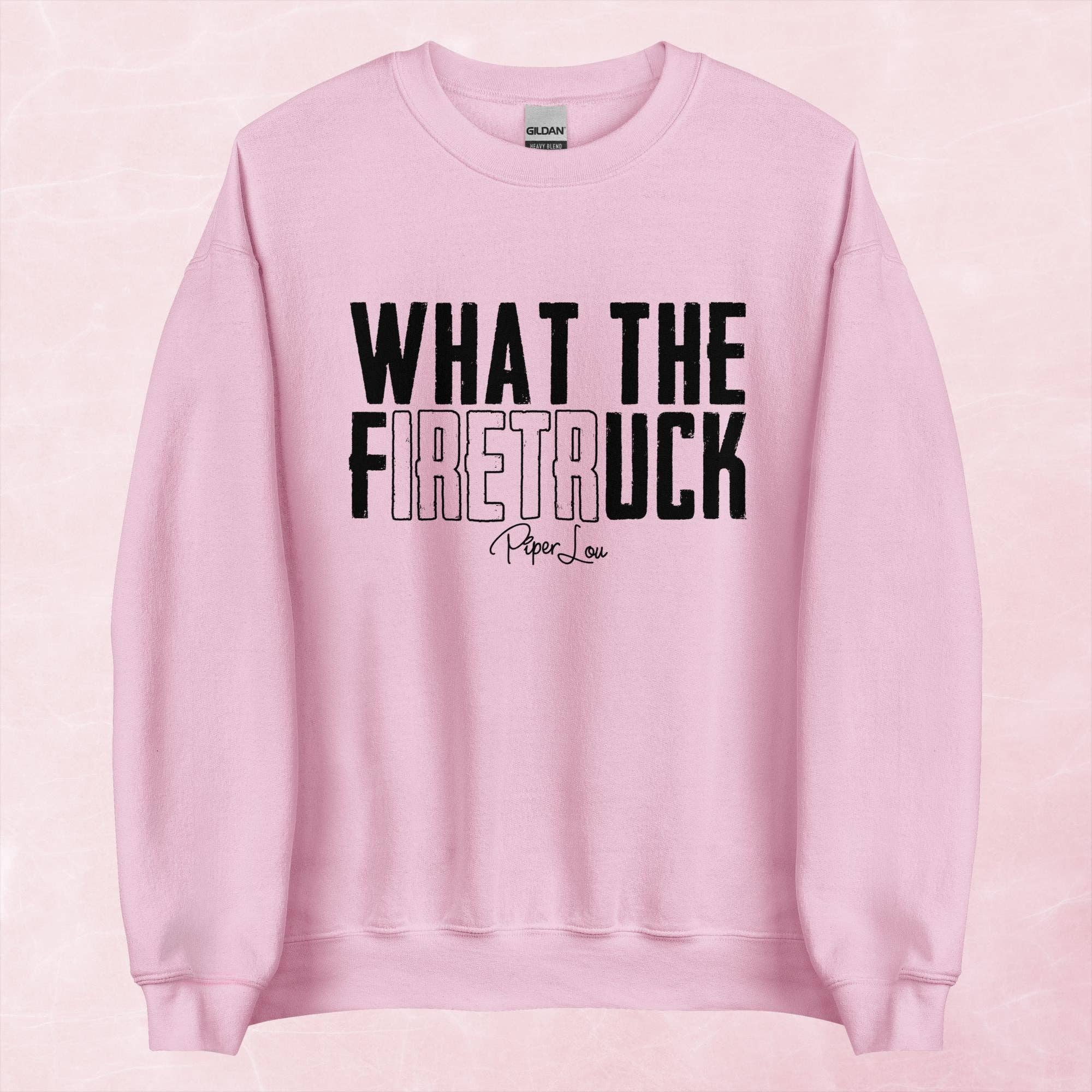Piper Lou Collection - Wholesale Graphic Sweatshirt - Women's - What The Firetruck Graphic Crewneck Sweatshirt10