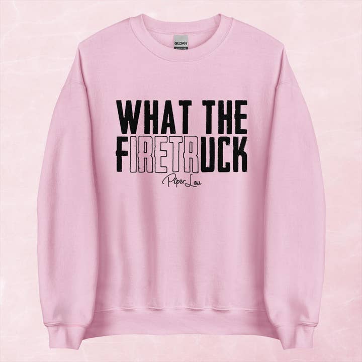 Piper Lou Collection - Wholesale Graphic Sweatshirt - Women's - What The Firetruck Graphic Crewneck Sweatshirt10