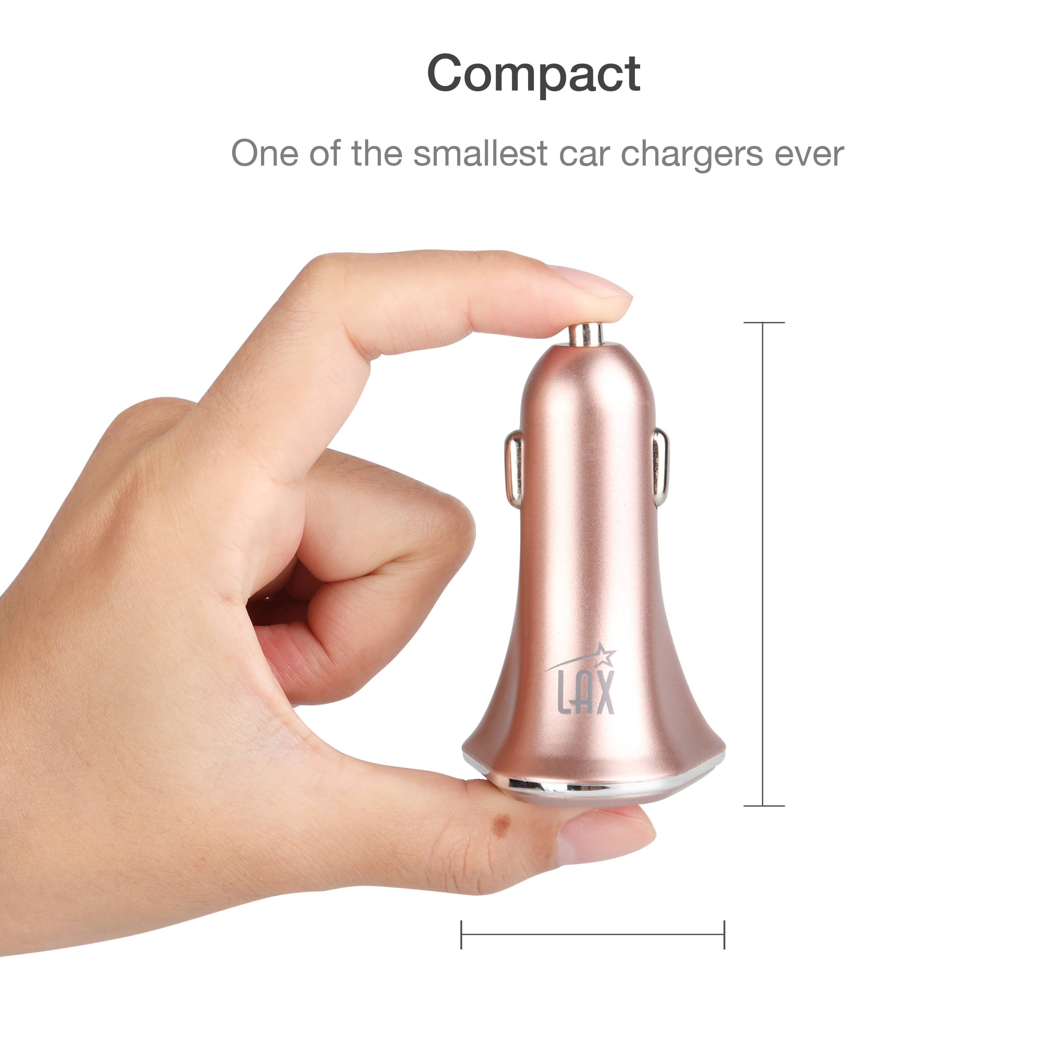 LAX Gadgets - Wholesale Portable Charger - USB 3 Ports Fast charger for Cars (Retail Packaging)14