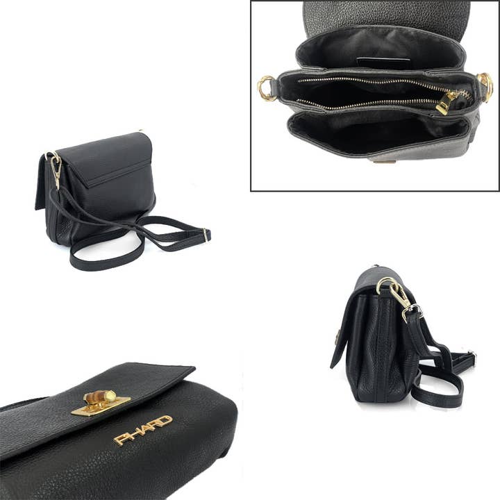 ALBAsrls - Vendita all'ingrosso Borsa a tracolla - Donna - Borsa donna small PHARD MADE IN ITALY in pelle