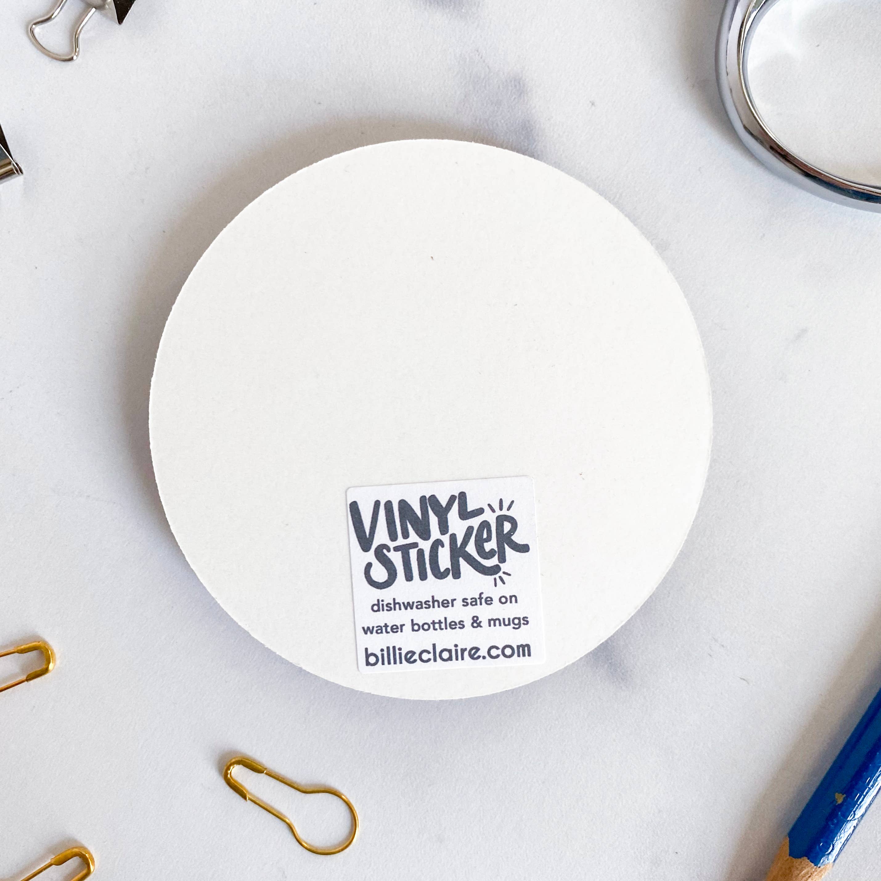 Billie Claire Illustration (Handmade) - Wholesale Sticker - Custom City-Specific Round Stickers2