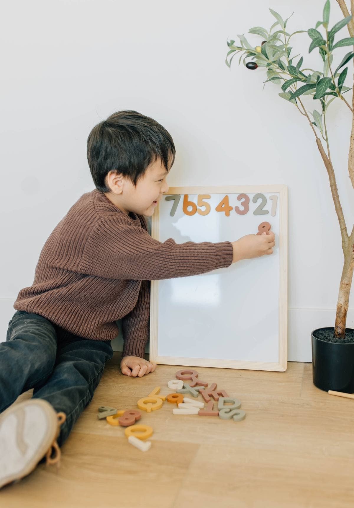 Brooklyn Neutral - Wholesale Magnet - Kids & Baby - Silicone Number Magnets 20 Piece Set6