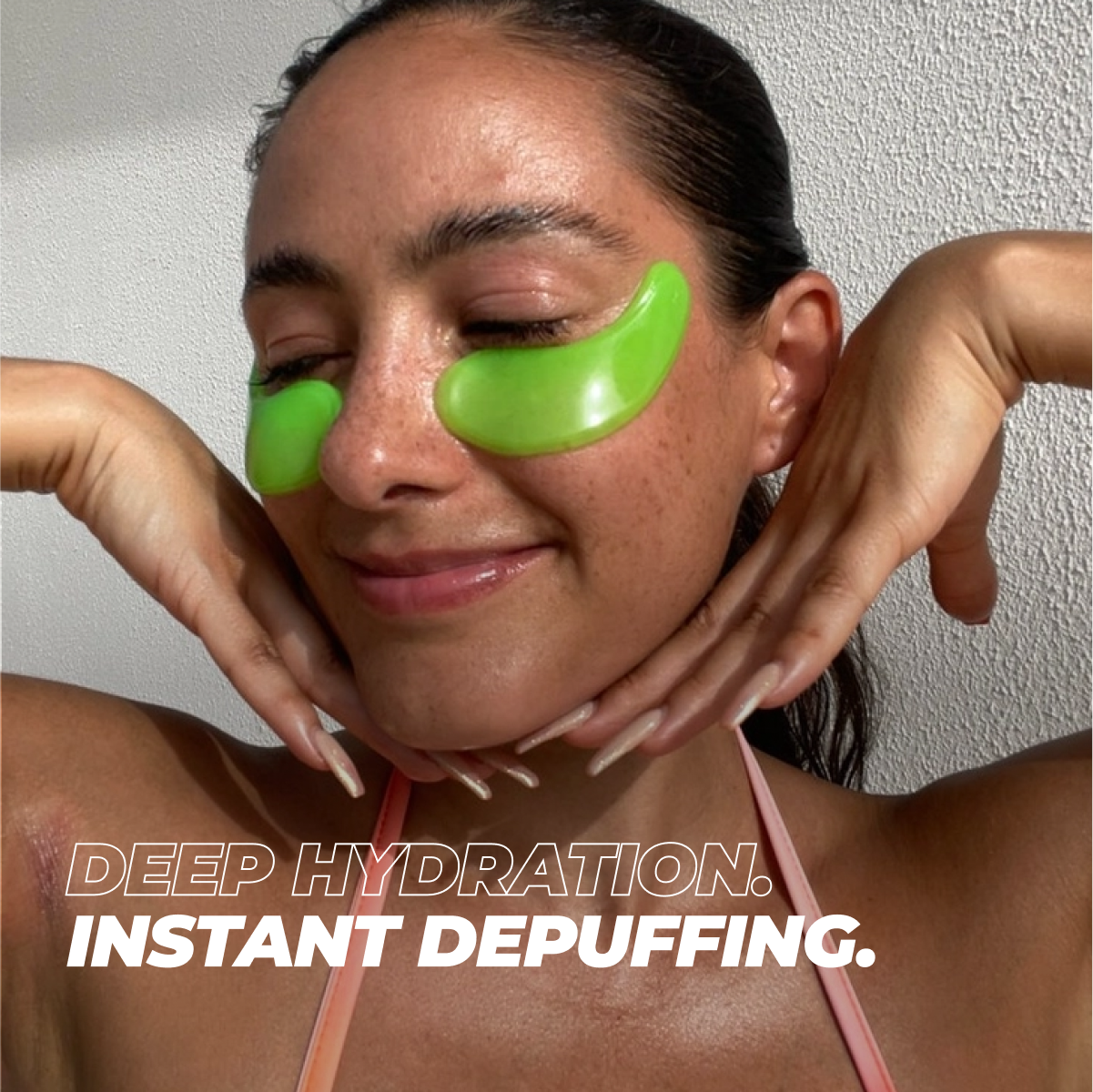 Vitamasques US - Wholesale Eye Treatment Mask - Bright Eye Green Caffeine Hydrogel Eye Pads4