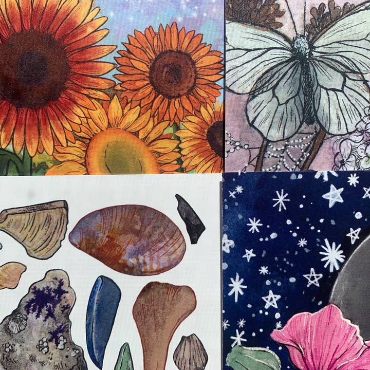 Opal's Art - Wholesale Postcard Set - Postcard Set of 4