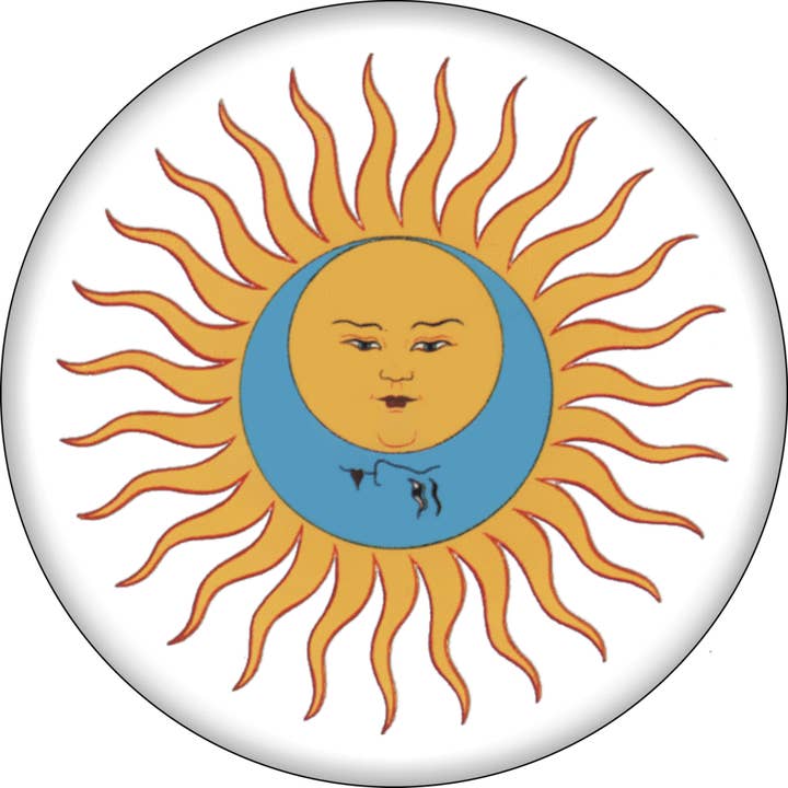 Square Deal Recordings & Supplies - Wholesale Lapel Pin/Button - Pin-on Button - 1.5 Inch - King Crimson - Sun