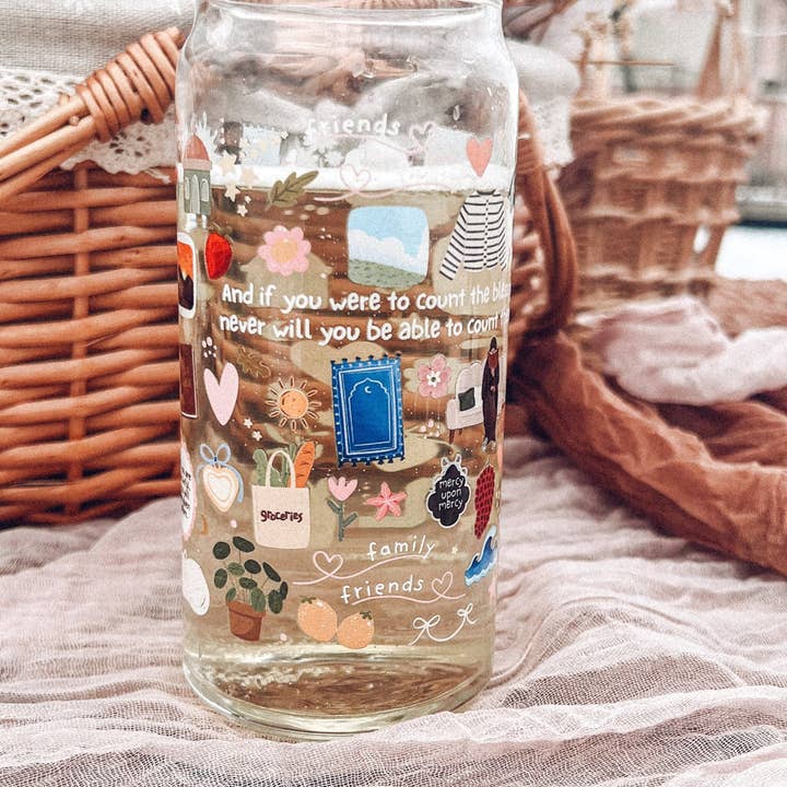 Comptez vos bénédictions verre tasse pour la vente par Maryams Corner