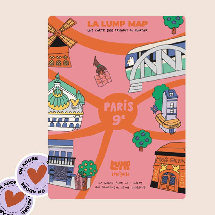 Hundevenlig kort over Paris for engroshandel hos Lump