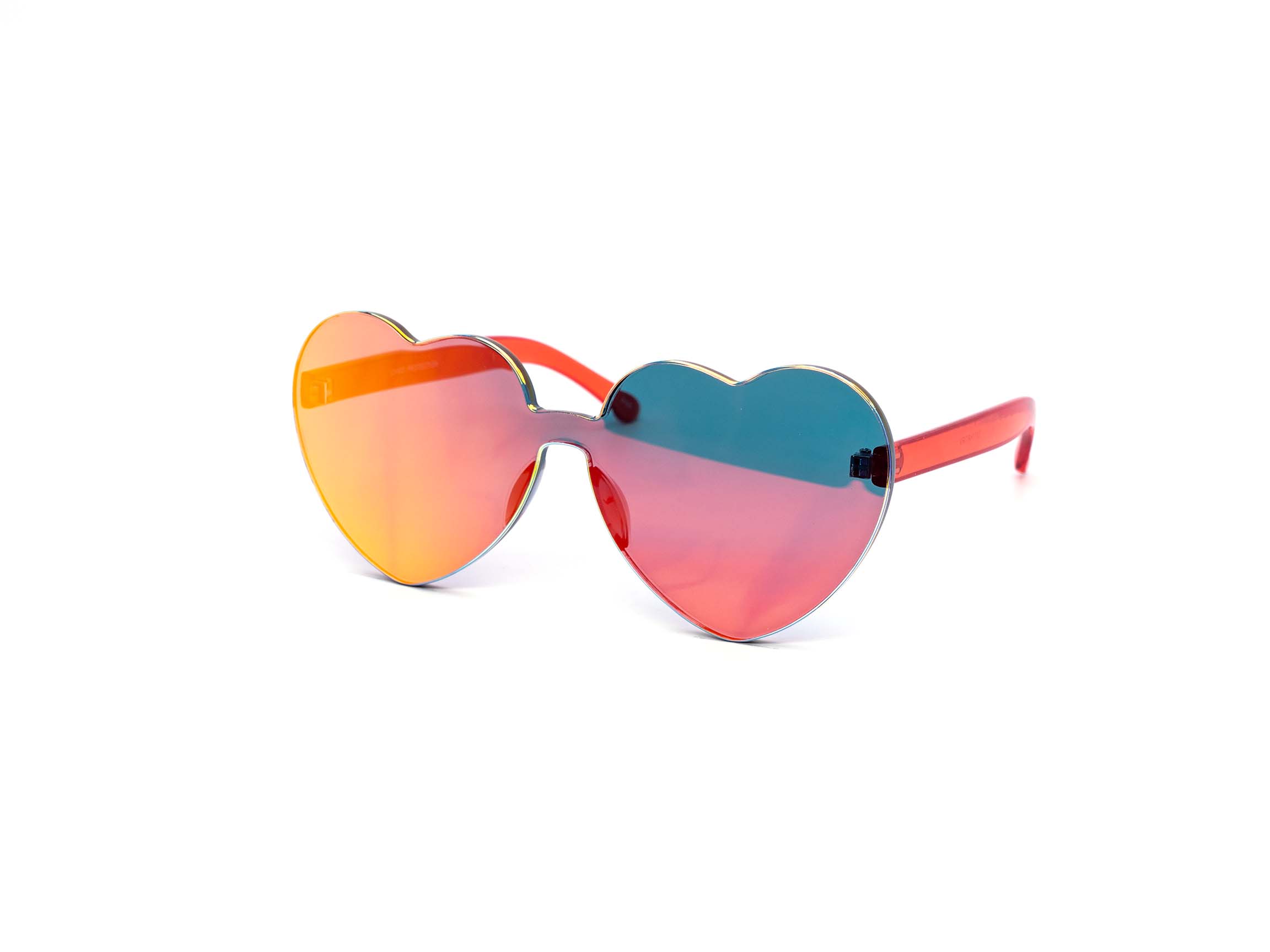 Still Friday - Vente Lunettes de soleil – femme - Lunettes de soleil sans monture en polycarbonate avec miroir de couleurs assorties7