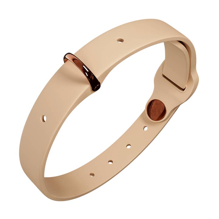 SANDDOG DOG COLLAR - BEIGE (without decor) for wholesale by SANDDOG