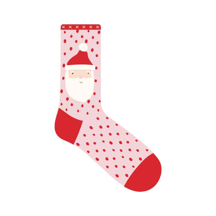 My Mind’s Eye - Wholesale Socks - Kids - WHM1051 - Whimsy Santa Head Socks