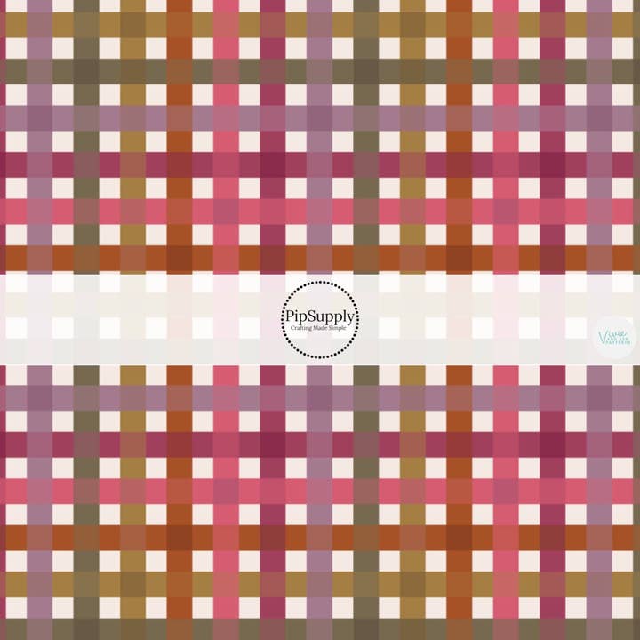 Tela de Cuadros de Bayas por Metro para venta al por mayor de Pretty in Pink Bows