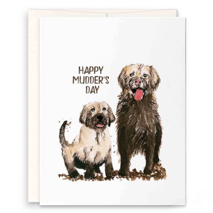 Liyana Studio - Wholesale Mother's Day Card - Mudder Day Dogs - Funny Mothers Day Card