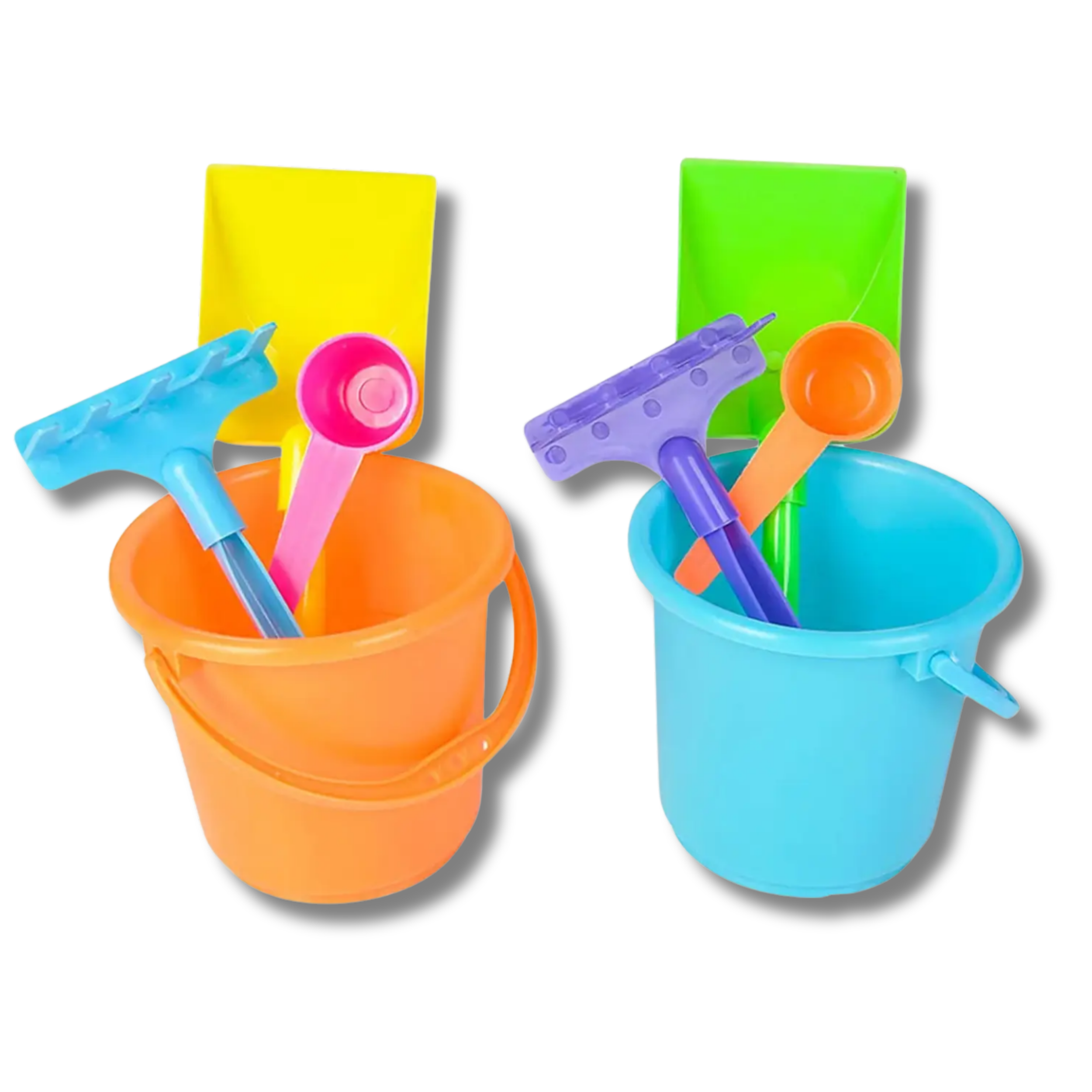 JSBlueRidge Toys - Vente Jouet de plage/piscine - Enfant et bébé - Ensemble de jeu de plage en plastique arc-en-ciel de 4 pièces3