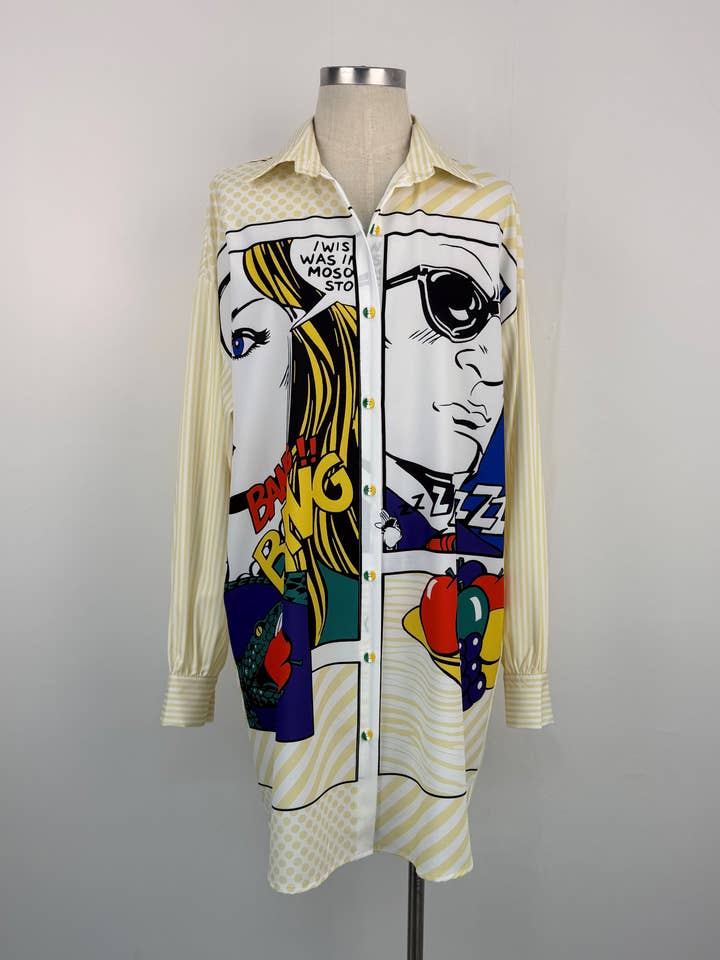 Camicia stampata (05-3646) per la vendita all'ingrosso da parte di aikha