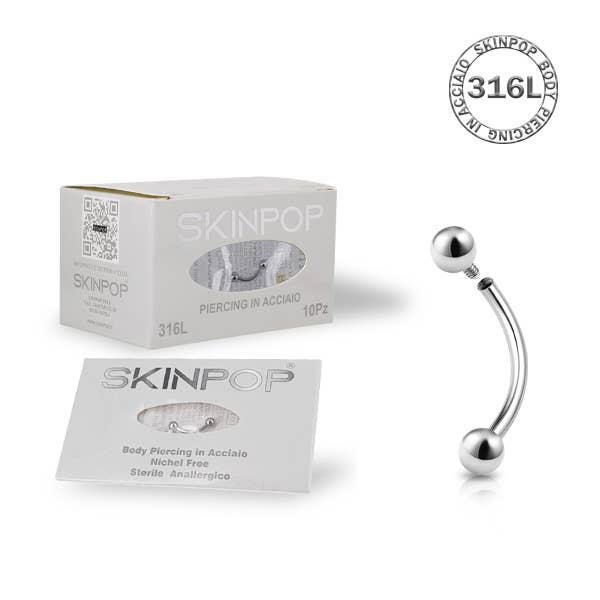 SKINPOP - Wholesale Nipple Ring - STERILE BANANA-NAVEL PIERCINGS FOR FIRST TIME8