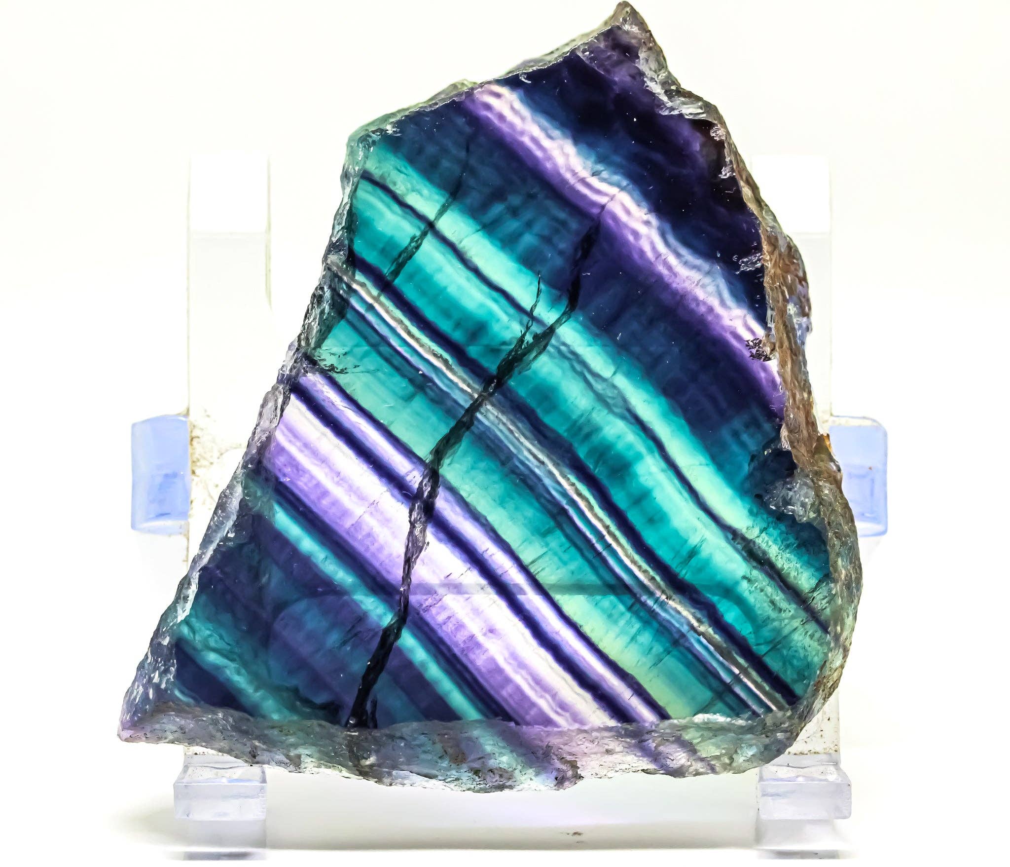 Quasar Gems USA - Vendita all'ingrosso Pietra/cristallo spirituale - Lastre di Fluorite Arcobaleno 1 KG/ 2,2 libbre