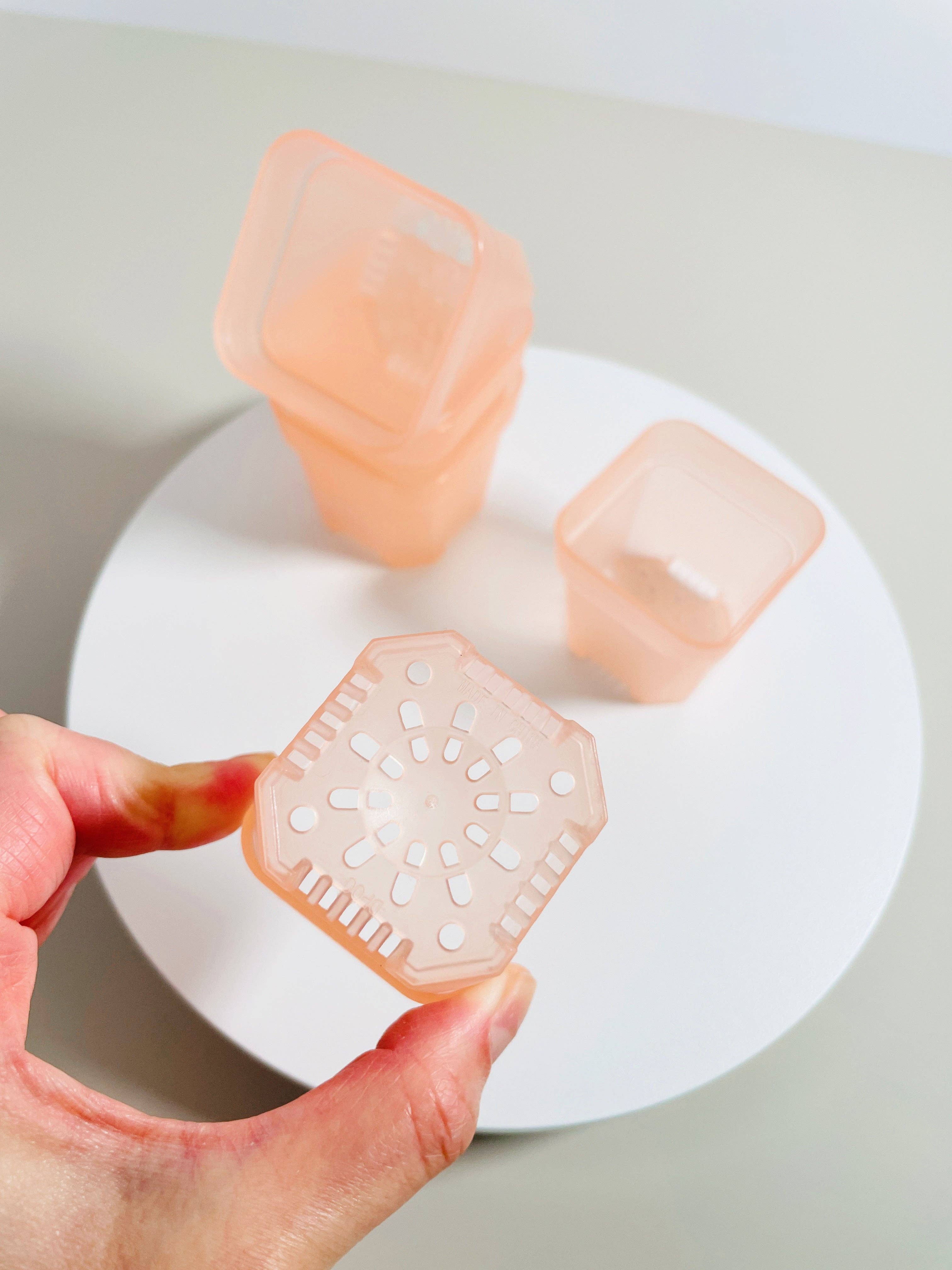 Coco and Palm Trees - Wholesale Plant Pot - Pink Mini Square Pots2