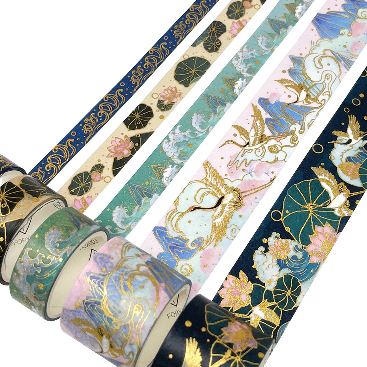Wrapables.com - Wholesale Washi Tape - Wrapables Decorative Gold Foil Washi Tape and Sticker Set74