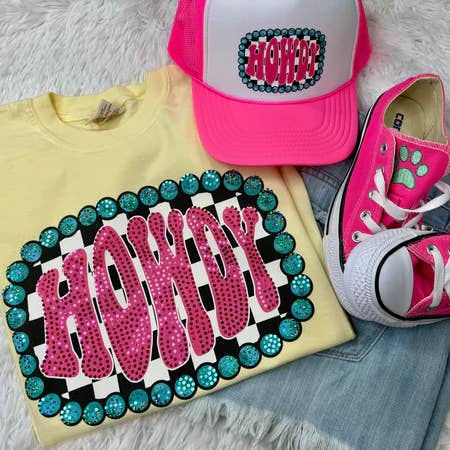 Butter Howdy Spangled-Butter Comfort Colors Tee for wholesale on Faire