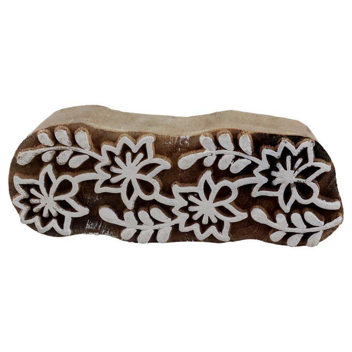 Stamp wood border 7.5 cm model 06 border wooden stamp for wholesale by Tribal Trade GmbH