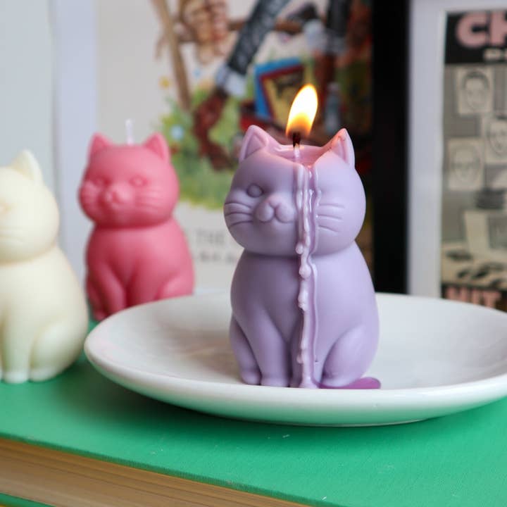 Cute Cat Candle for wholesale by Drop Dead Candles
