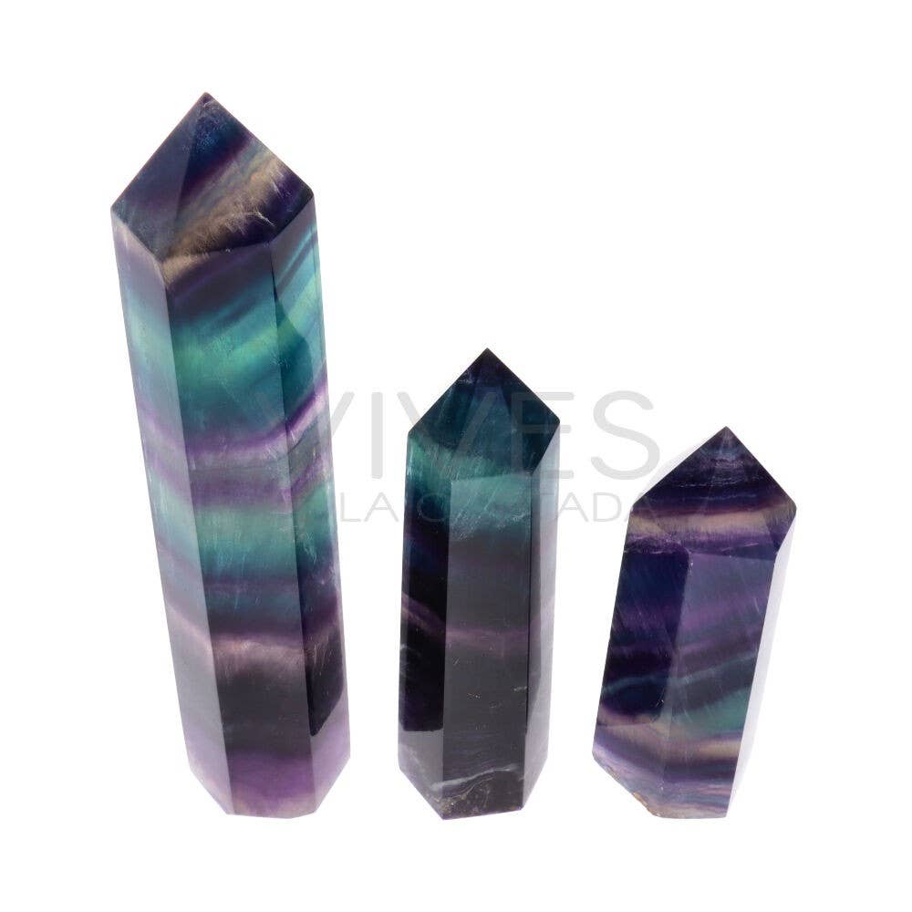 Vives de la Cortada S.L – wholesale Andlig sten/kristall – Polerade spetsar i regnbågsfluorit1