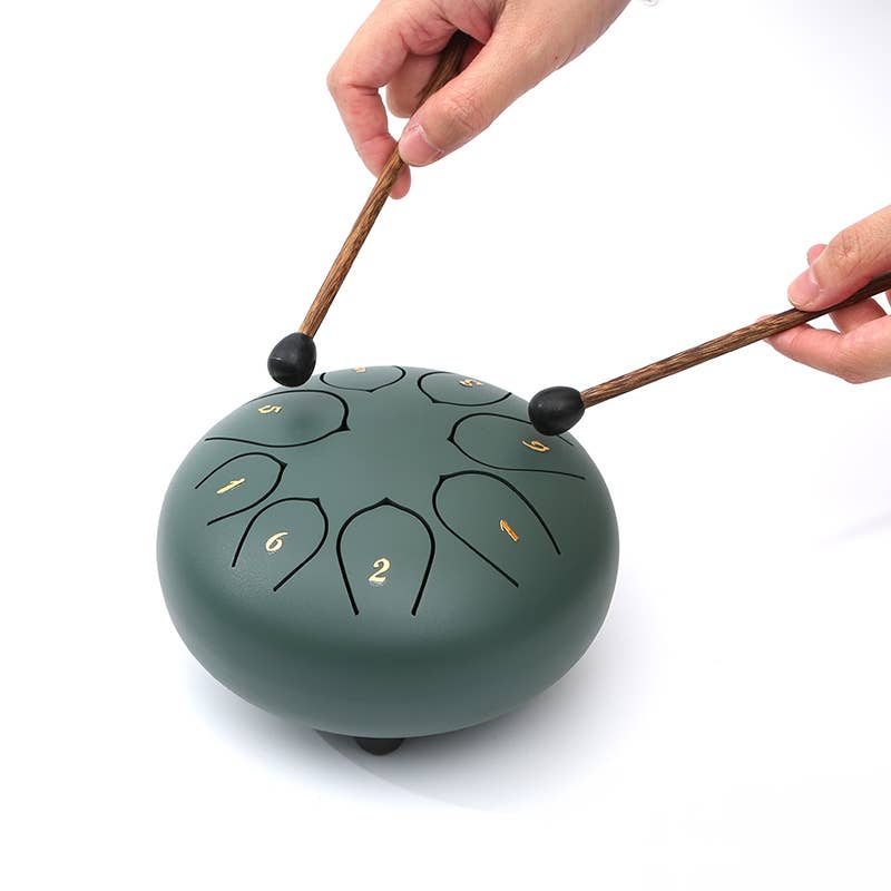 Gypsy Soul - Wholesale Musical Instrument - 6" Steel Tongue Drum 8- Note Tambourine - 6 Pcs1