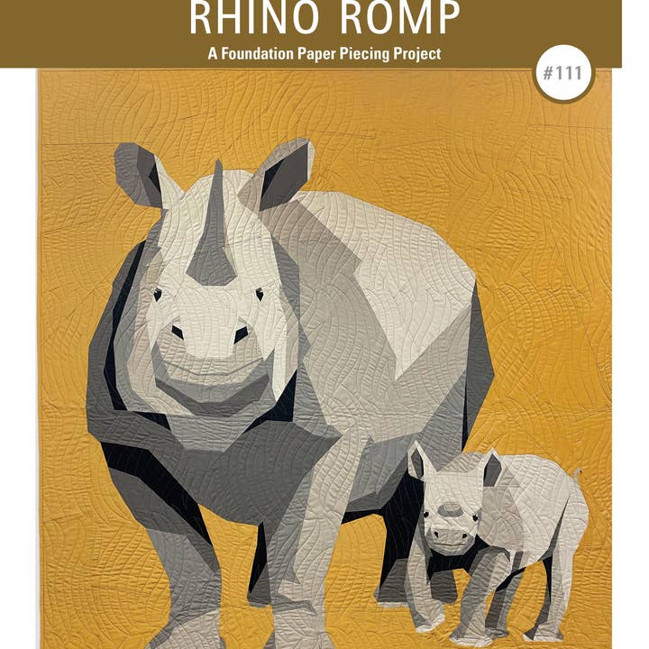 Hobbs Designs - Wholesale Craft Sewing Kit - Rhino Romp—quilt pattern1