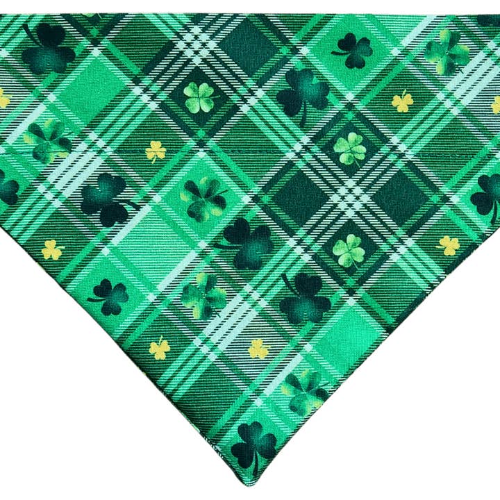 Klavertje Plaid Huisdier Bandana voor wholesale door Mutty Mornings