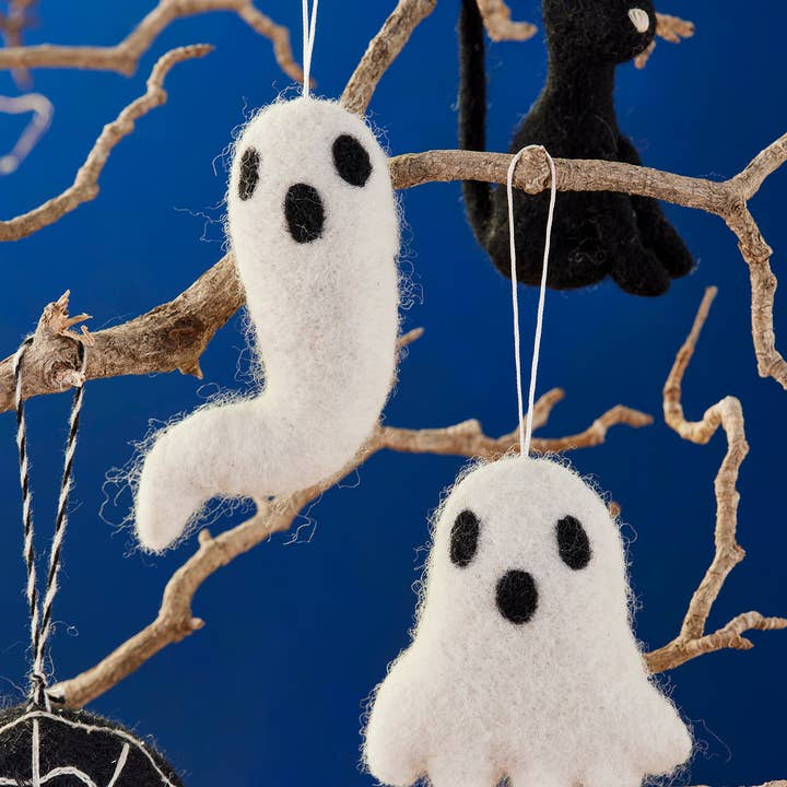 Namaste - Wholesale Ornament - Ghost Felt Halloween Decoration0