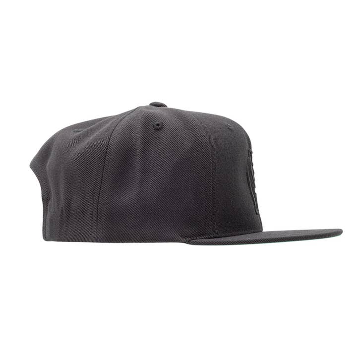 LitezAll - Wholesale Flat Brim Cap - Men's - Kodiak® Black Snapback Hat2