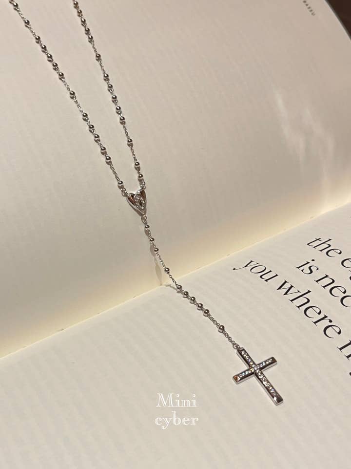 Love Cross Chain halskæde for engroshandel hos MINICYBER STUDIO