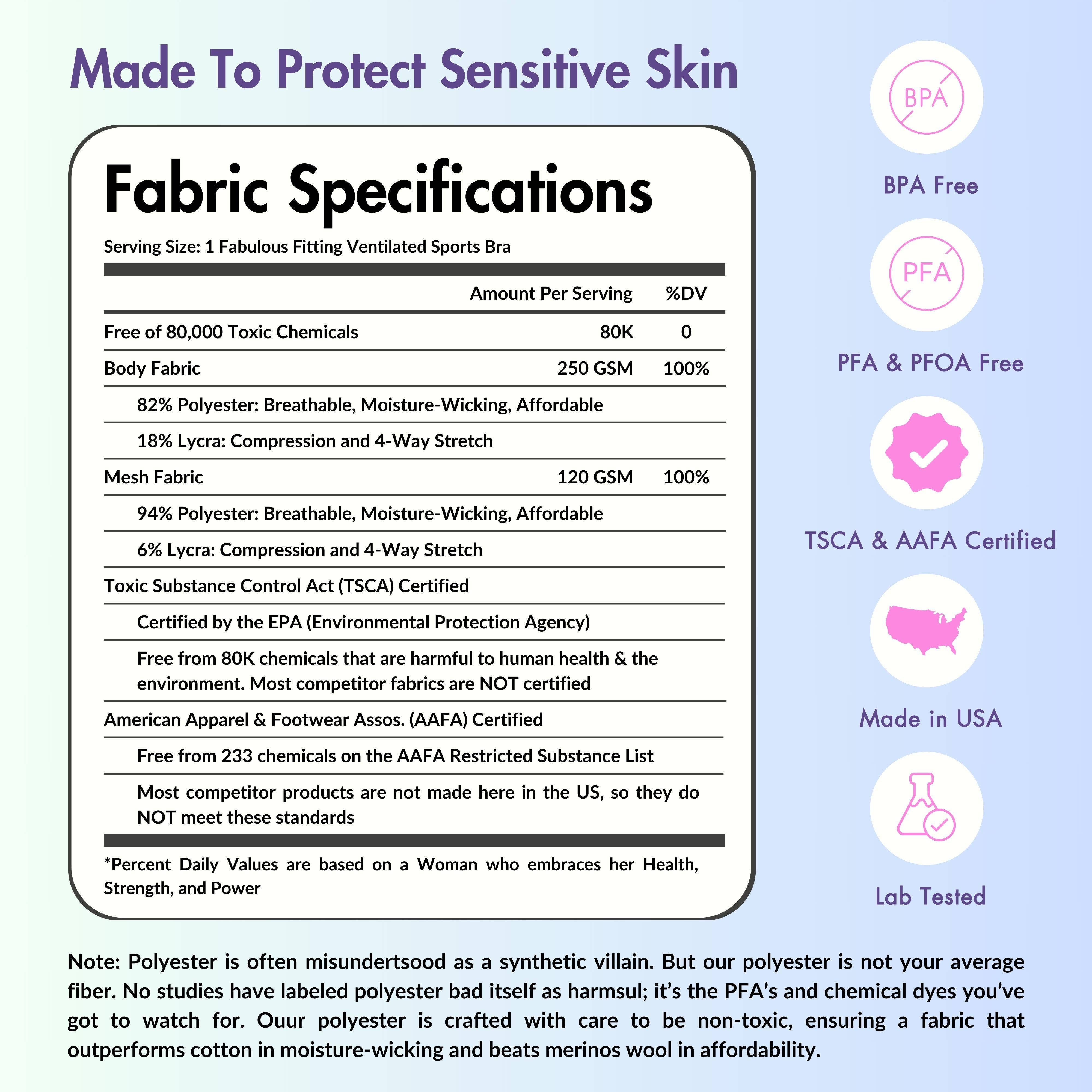 Oya Femtech Apparel - Wholesale Sports Bra - Women's - Cooling Compression Bra - Sensitive Skin14