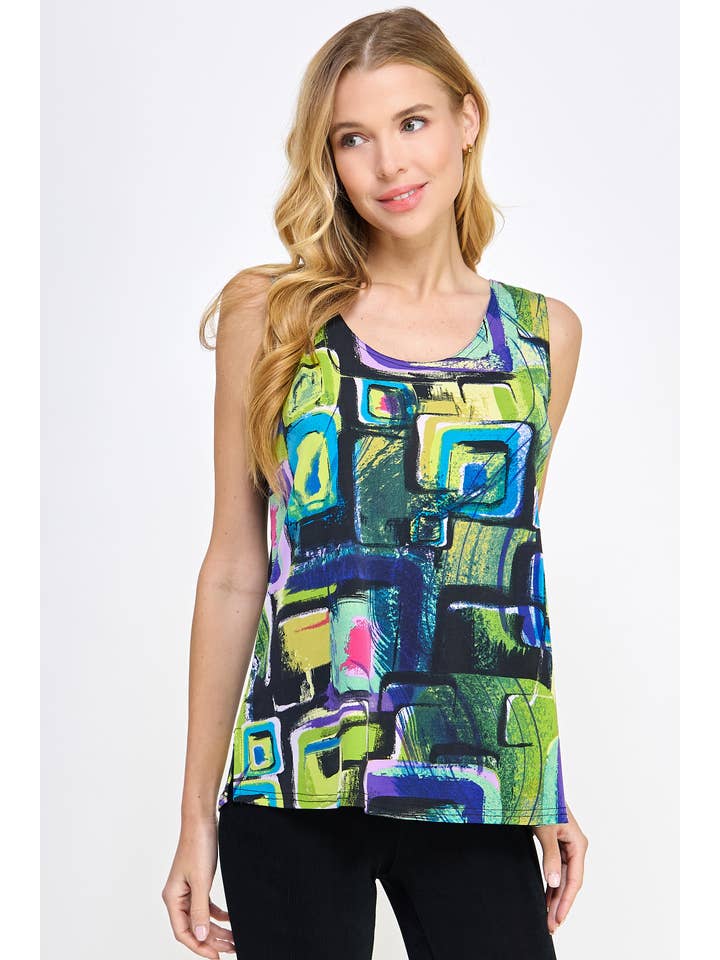 Jostar - Wholesale Knit Top - Women's - HIT Print Sleeveless Tank Top-260HT-TRP1-W400