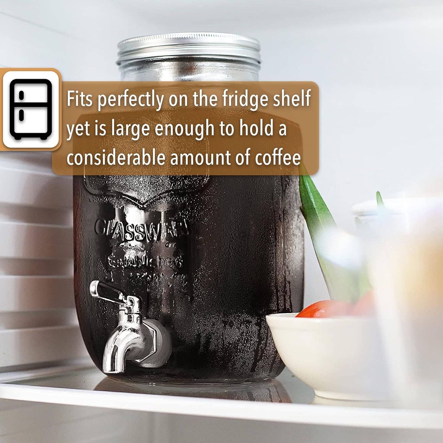 Brew To A Tea - Wholesale Coffee Machine - BTaT Cold Brew Coffee Maker & 1 Gallon Mason Jar Dispenser5