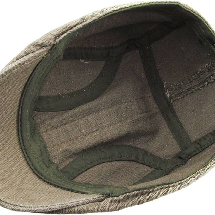 KBETHOS - Wholesale Newsboy/Schoolboy Hat - Men's - CLASSIC WASHED NEWSBOY IVY26