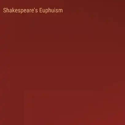 Books by splitShops - Wholesale Language & Linguistics Book - Shakespeare's Euphuism - Hardcover