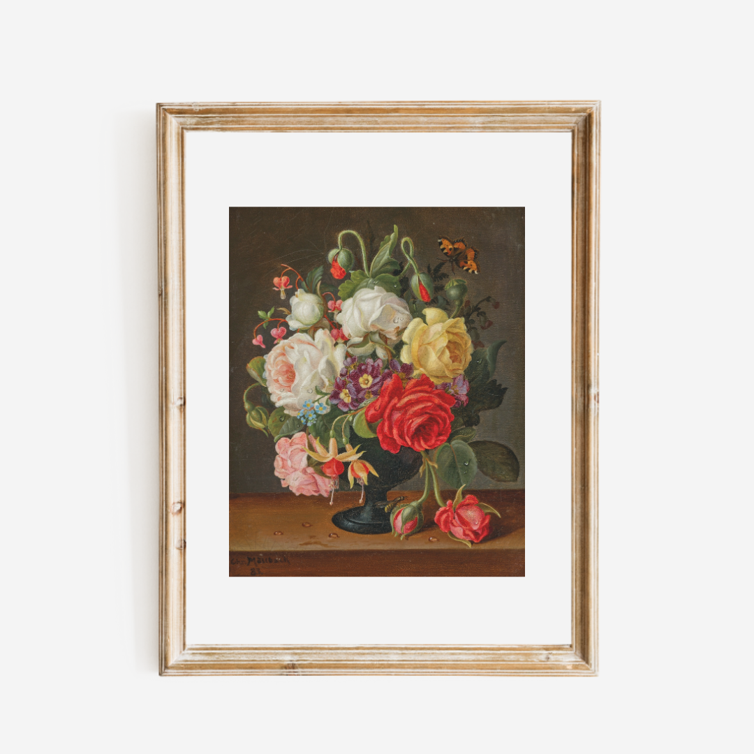 Sea to Skye - Wholesale Art Print - Still Life Florals 19th Century I Antique Art Print 3