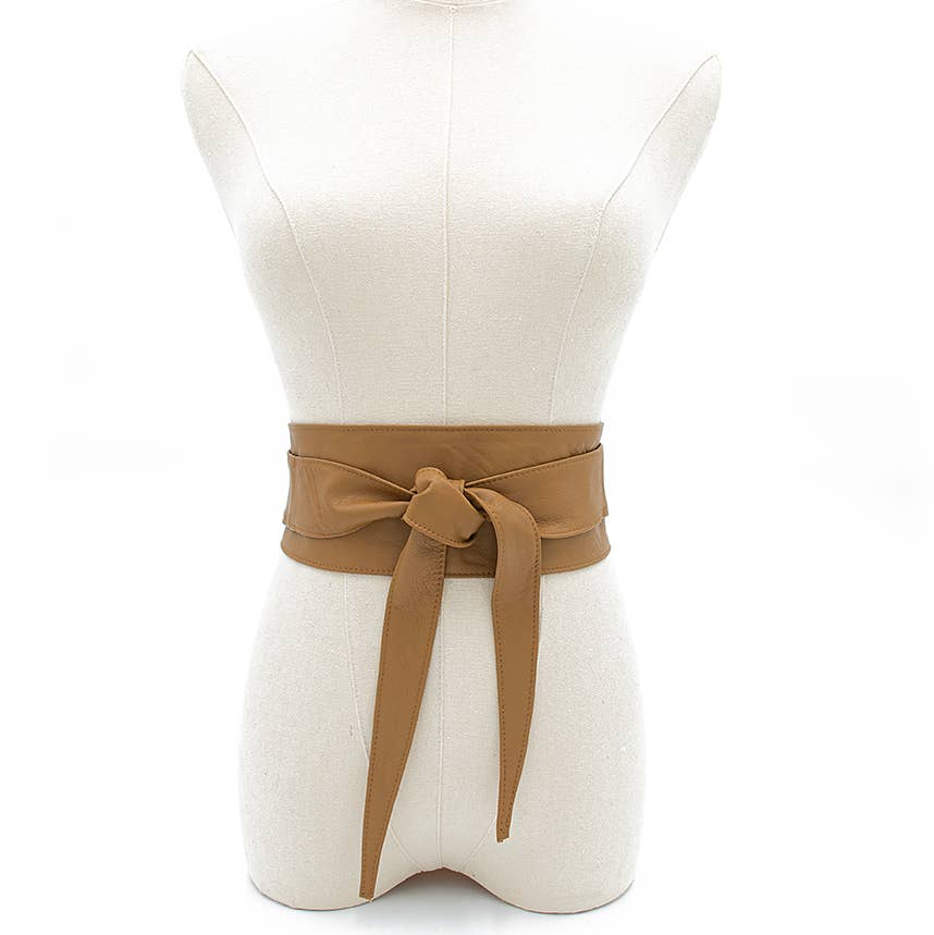 Bolsa Nova Handbags - Vente Ceinture – femme - Ceinture Obi en cuir italien lisse25