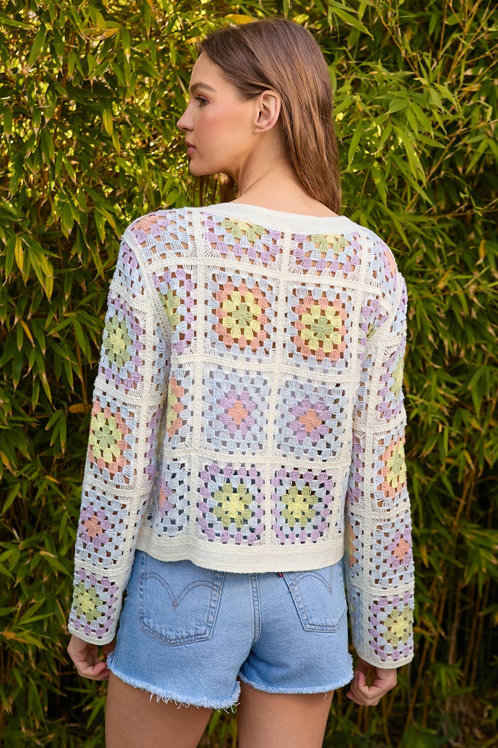 Mystree – wholesale Jacket – Women's – 61012 Crochet Button Up Jacket12